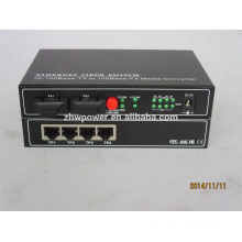 Outdoor Fiber Media Konverter 2 Faser 4 RJ454 Ports, 10 / 100Base -TX zu 100Base - FX Medienkonverter